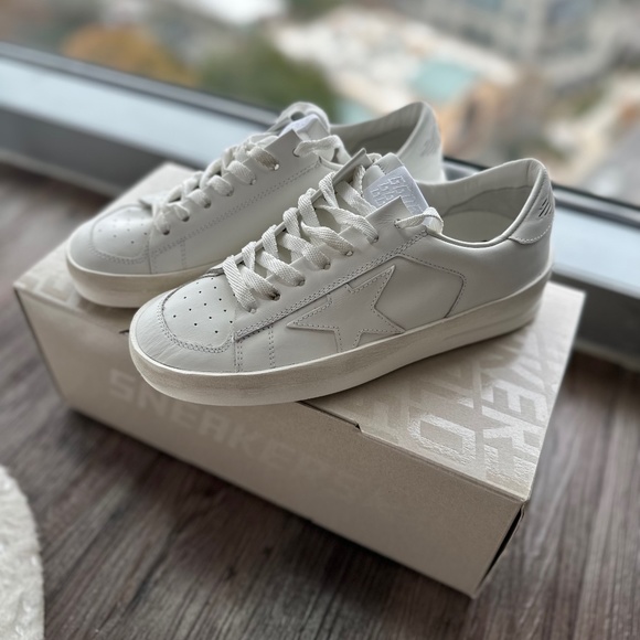 ★Golden ★25SS 超新作★ Stardan Sneakers Optic White Golden Goose | Shoes | Golden Goose Stardan Sneaker In Optic